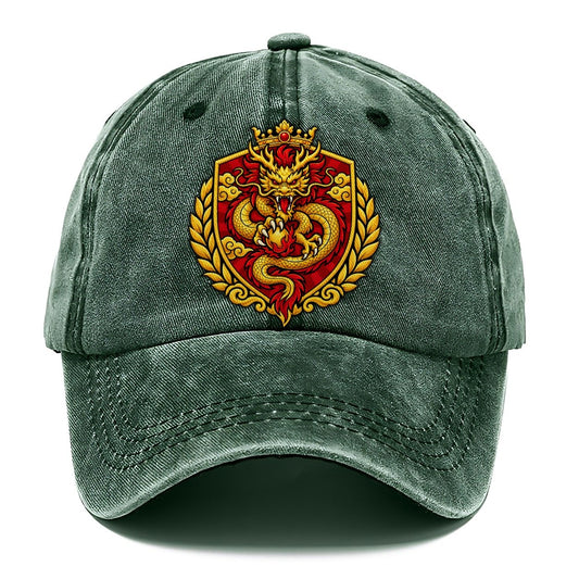 China Heraldic Crest Country Logos Classic Cap – Forest Mist