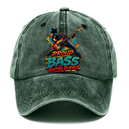Proud Bass Guitar Player Music Instruments Classic Cap – Forest Mist