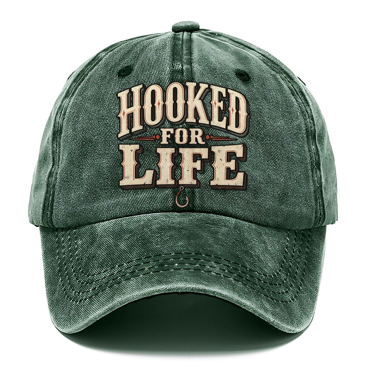 Hooked For Life American Wit Classic Cap – Forest Mist