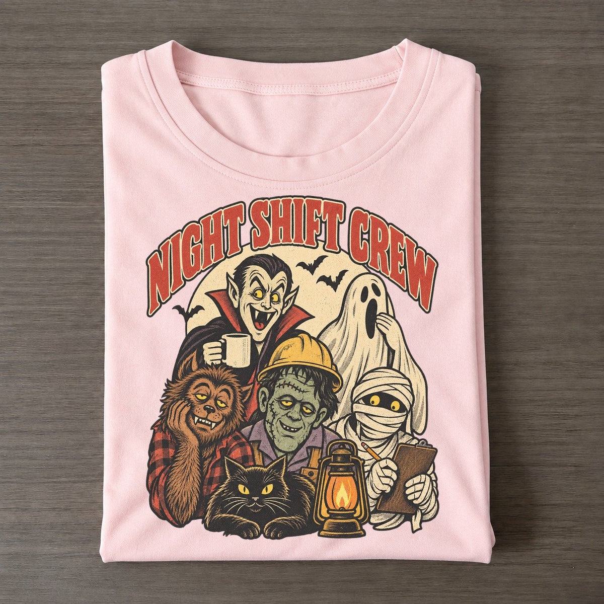 Night Shift Crew Ghoul Mixer Classic T-shirt – Pink