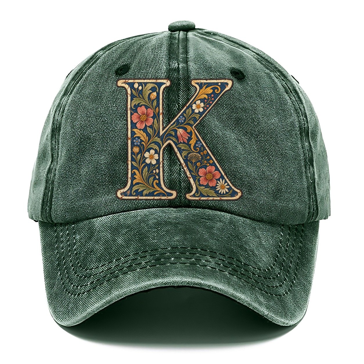 Wildflower K Monogram Classic Cap – Forest Mist