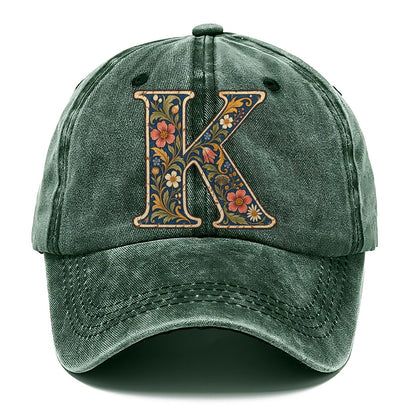 Wildflower K Monogram Classic Cap – Forest Mist