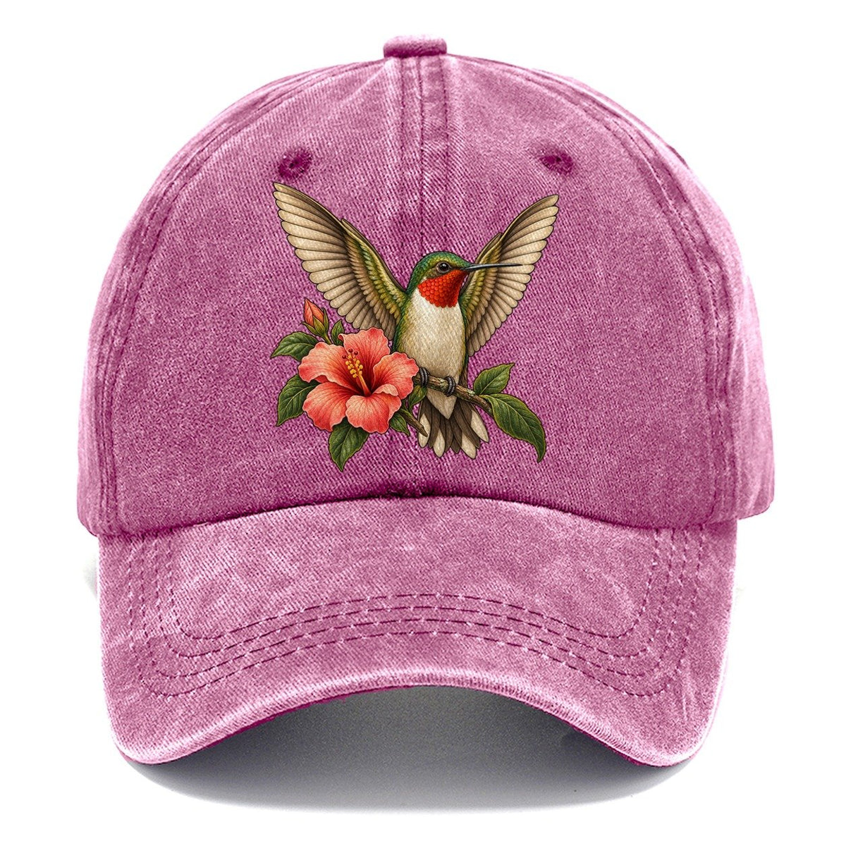 Hummingbird Morning Stretch Character Club Classic Cap – Dusty Rose