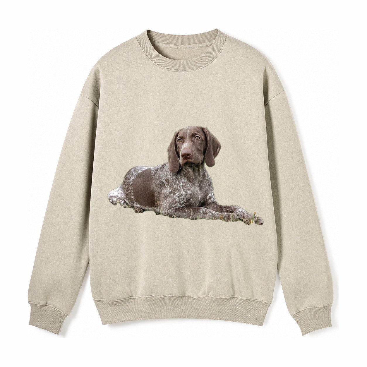 German Shorthaired Pointer 2 Fleece Sweatshirt – Light Khaki