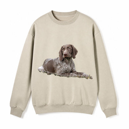German Shorthaired Pointer 2 Fleece Sweatshirt – Light Khaki