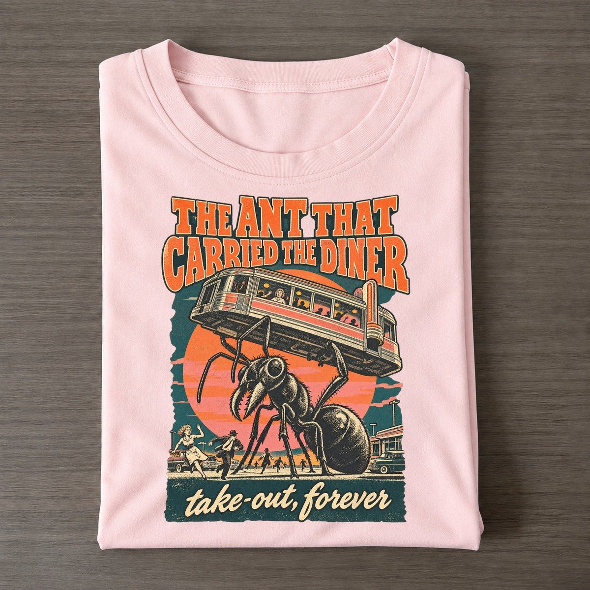 The Ant That Carried The Diner Drive In Monsters Classic T-shirt – Pink
