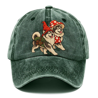 2 Alaskan Malamutes In Halloween Costumes Hdp 49 Parade Lineup Halloween Dog Parade Classic Cap – Forest Mist