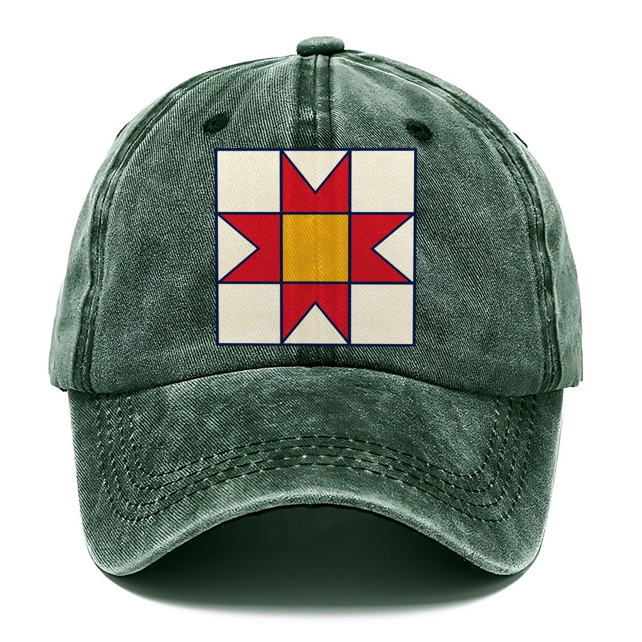 Star Block Study Sewing And Quilting Classic Cap – Forest Mist