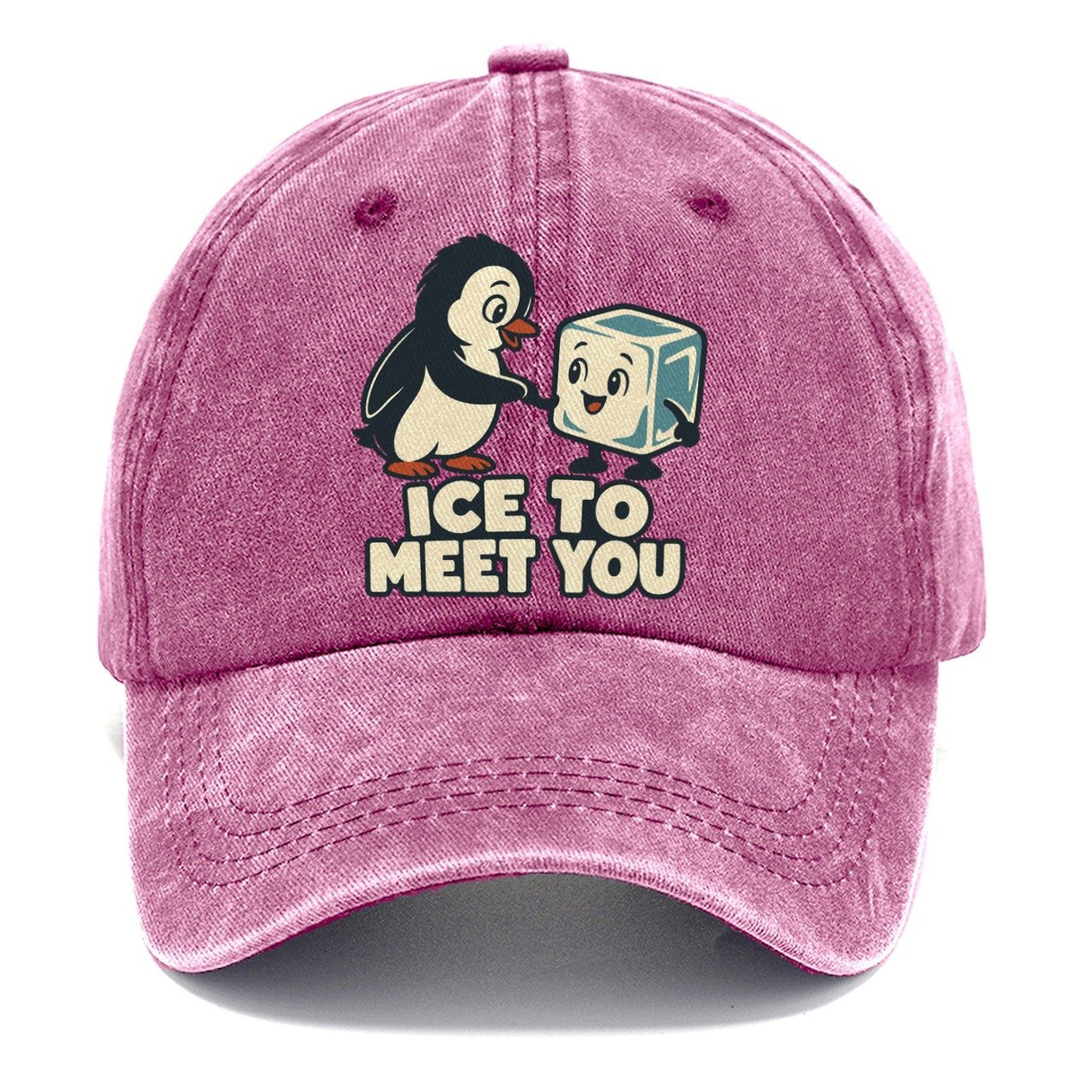 Ice To Meet You Familiar Punchlines Classic Cap – Dusty Rose