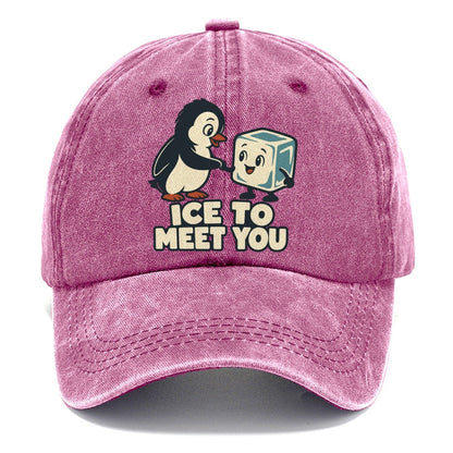 Ice To Meet You Familiar Punchlines Classic Cap – Dusty Rose