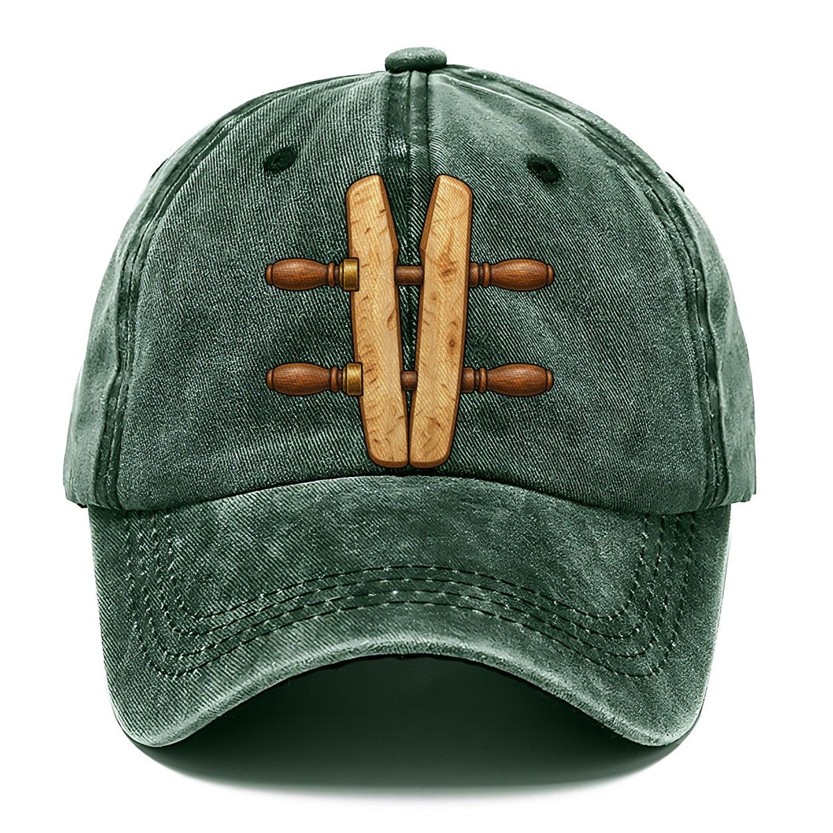Wooden Handscrew Clamp Woodworking Classic Cap – Forest Mist