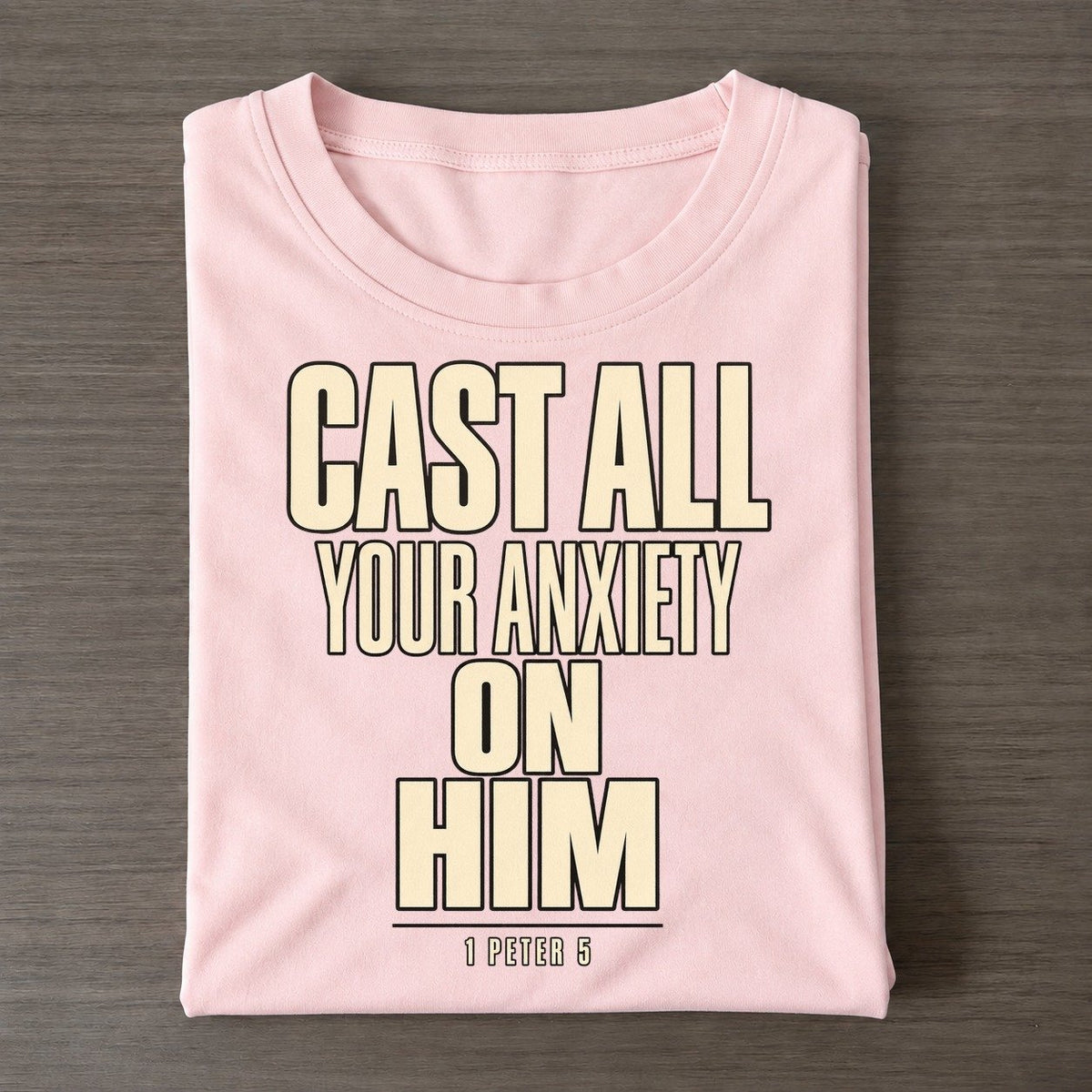 Cast All Your Anxiety Plain Gospel Classic T-shirt – Pink
