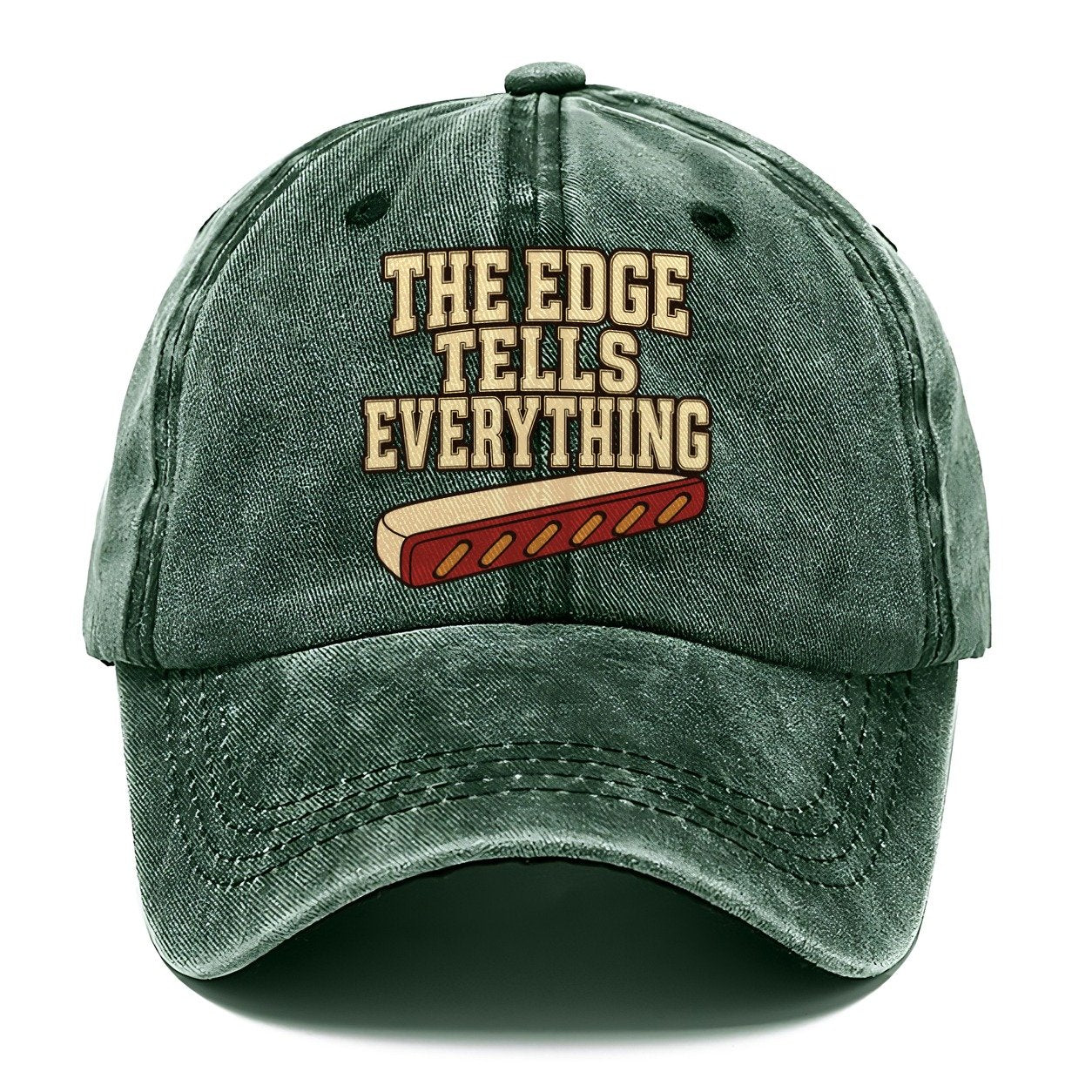 The Edge Tells Everything Leathercraft Classic Cap – Forest Mist