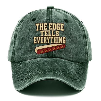 The Edge Tells Everything Leathercraft Classic Cap – Forest Mist