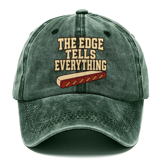 The Edge Tells Everything Leathercraft Classic Cap – Forest Mist