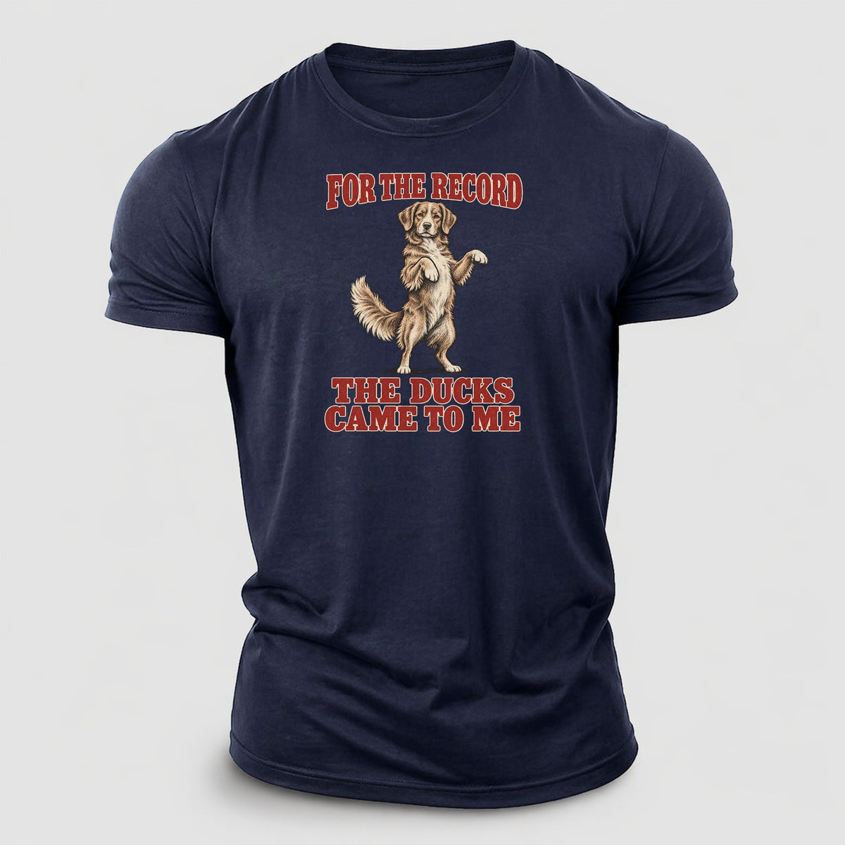 Nova Scotia Duck Tolling Retriever Dog Declarations Cotton T-Shirt – Navy
