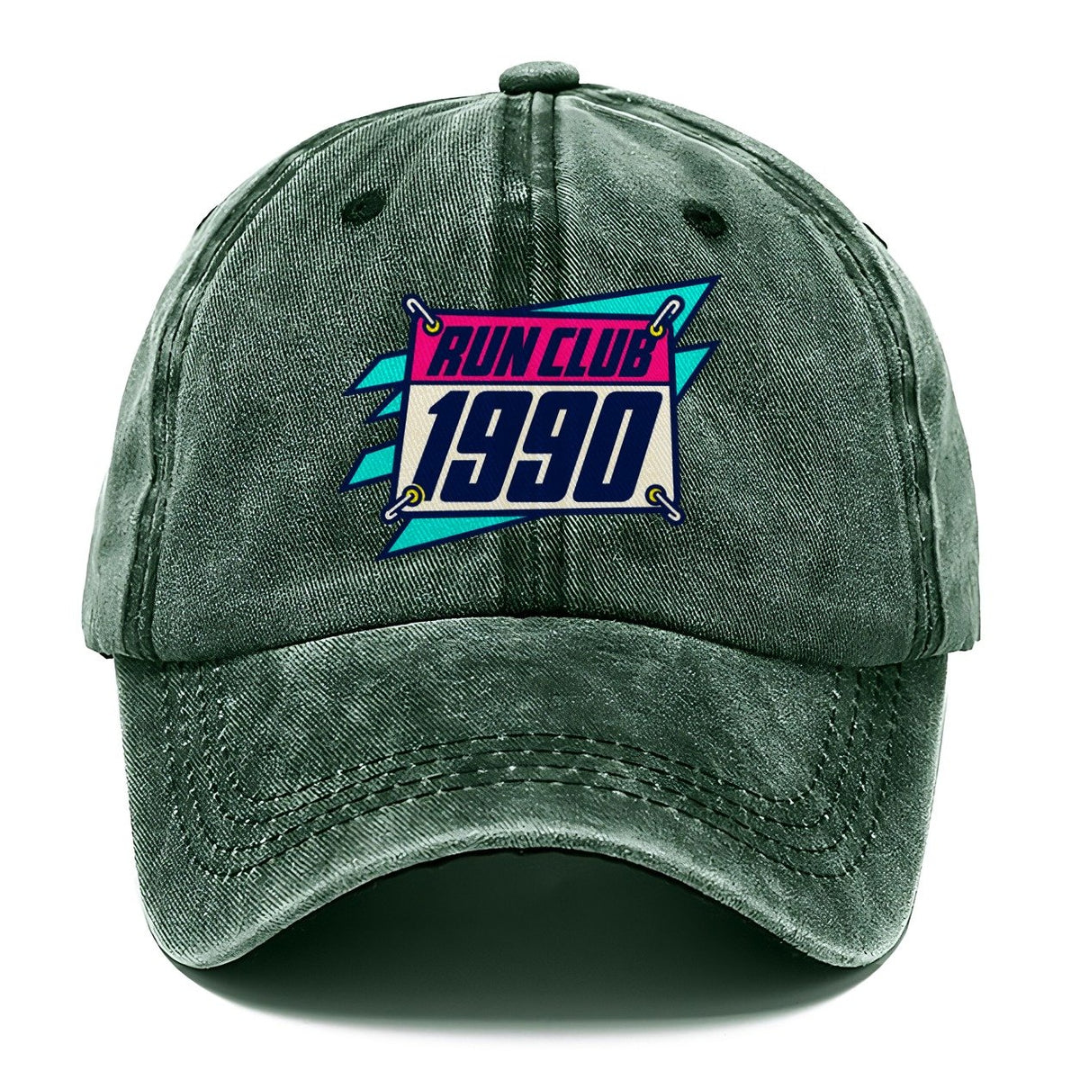 Race Bib 1990 Run Club 90S Running Clubs Classic Cap – Forest Mist