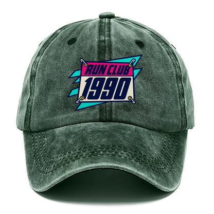 Race Bib 1990 Run Club 90S Running Clubs Classic Cap – Forest Mist
