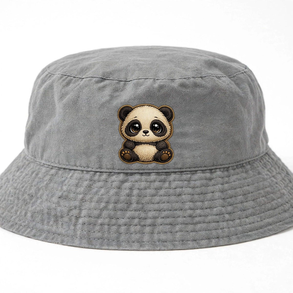 Baby Giant Panda Cub Kids Bucket Hat – Grey