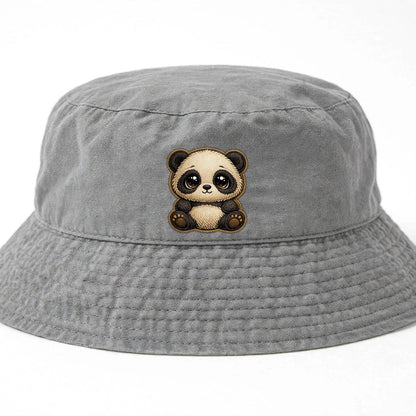Baby Giant Panda Cub Kids Bucket Hat – Grey