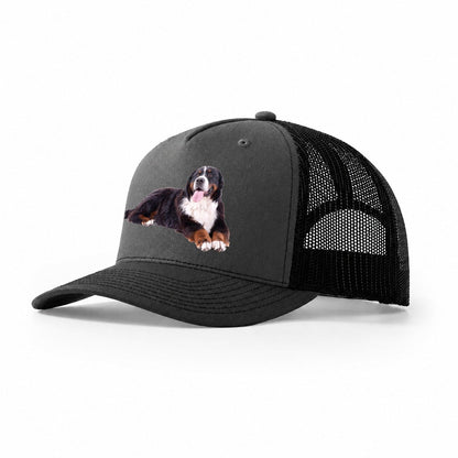 Bernese Mountain Dog Trucker Hat – Dark Grey-Black