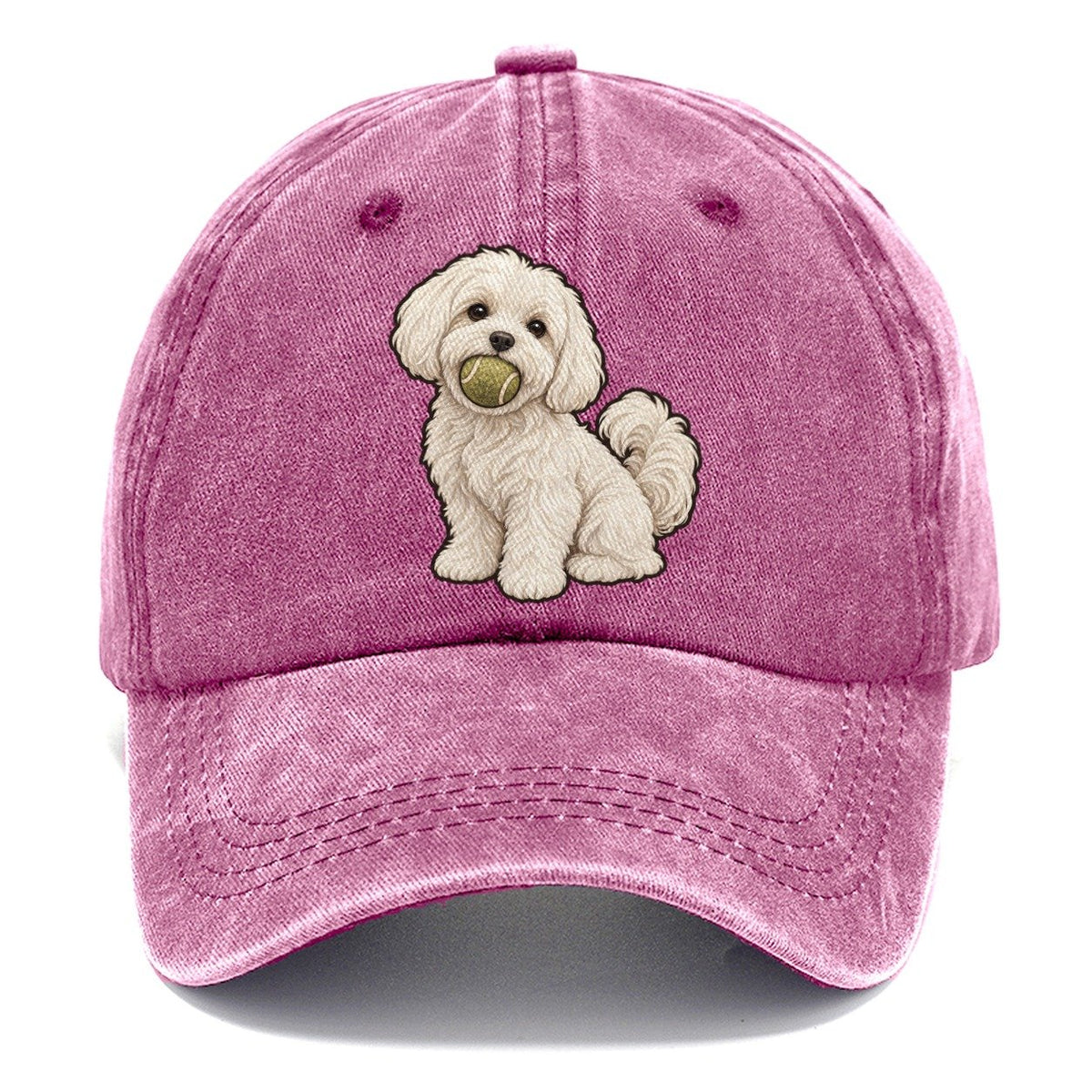 Maltese Tennis Ball Fan Favorites Classic Cap – Dusty Rose