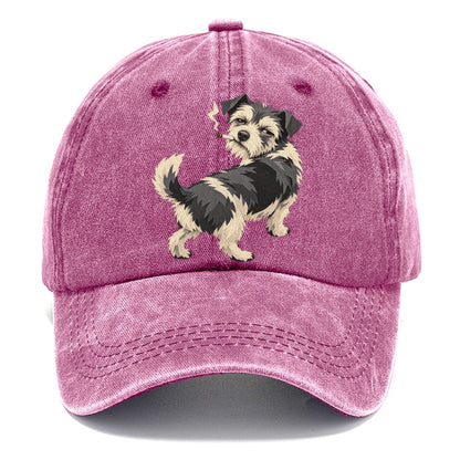 Scruffy Dog Smoking a Cigarette Classic Cap – Dusty Rose