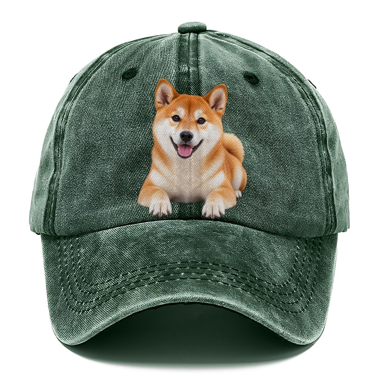 Shiba Inu Lying Down Top Breeds Classic Cap – Forest Mist