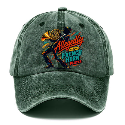 Allegedly A French Horn Player Music Instruments Classic Cap – Forest Mist