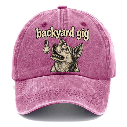 A Dog Head Lit From Above By A Single Hanging Bulb Bark For Me Classic Cap – Dusty Rose