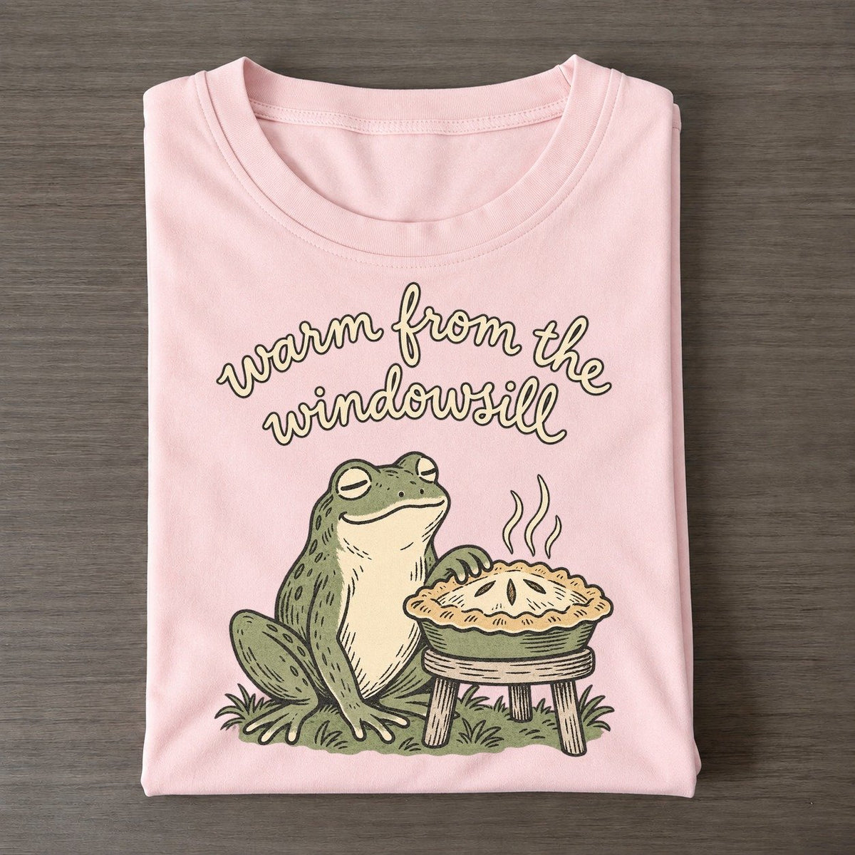 Pie Window Pond Folk Classic T-shirt – Pink