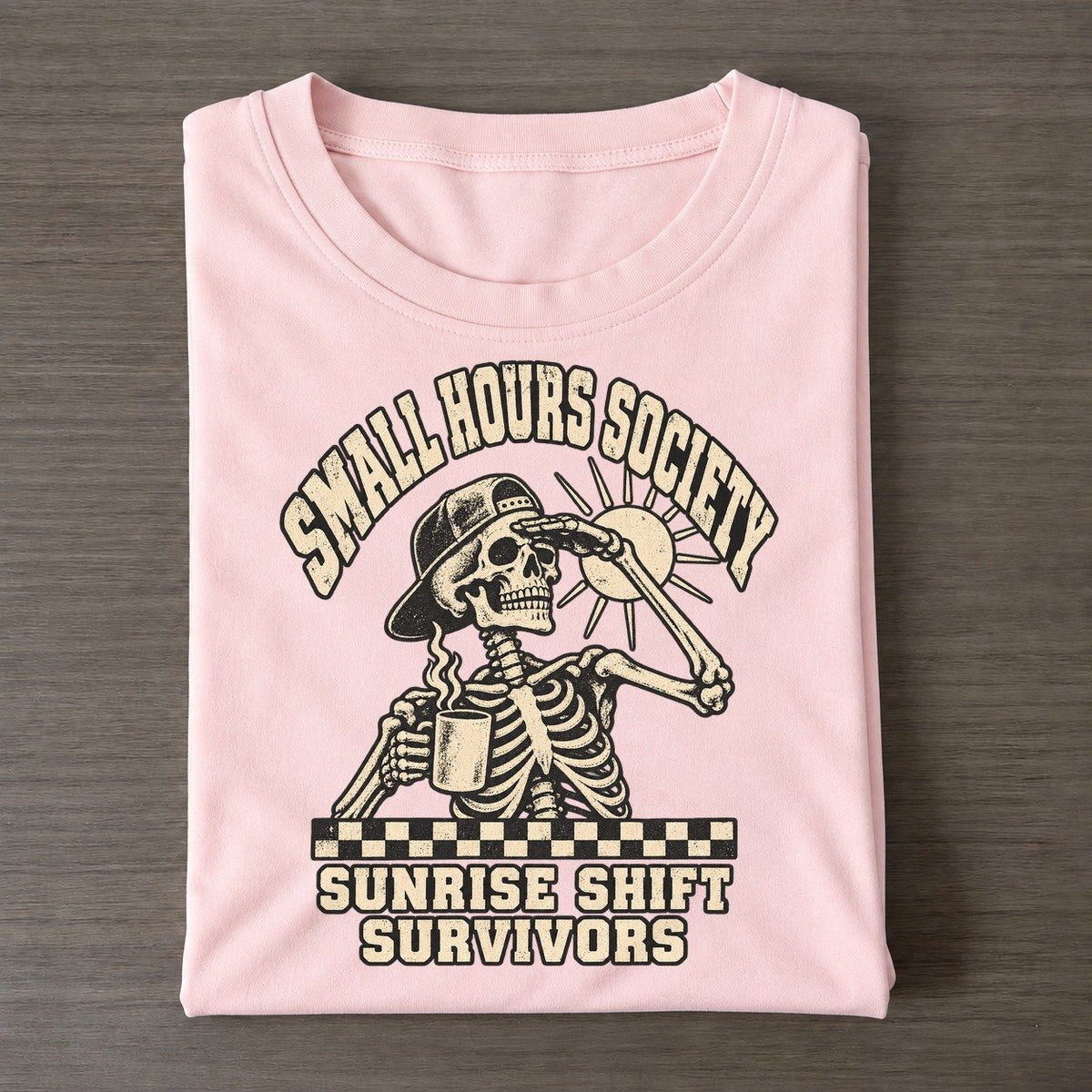 Sunrise Shift Small Hours Society Classic T-shirt – Pink