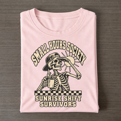 Sunrise Shift Small Hours Society Classic T-shirt – Pink