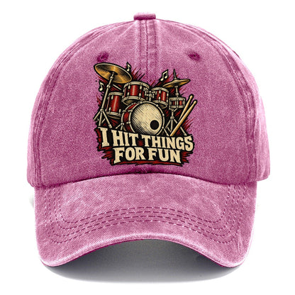 I Hit Things For Fun Classic Cap – Dusty Rose