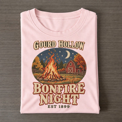Bonfire Night Gourd Hollow Classic T-shirt – Pink