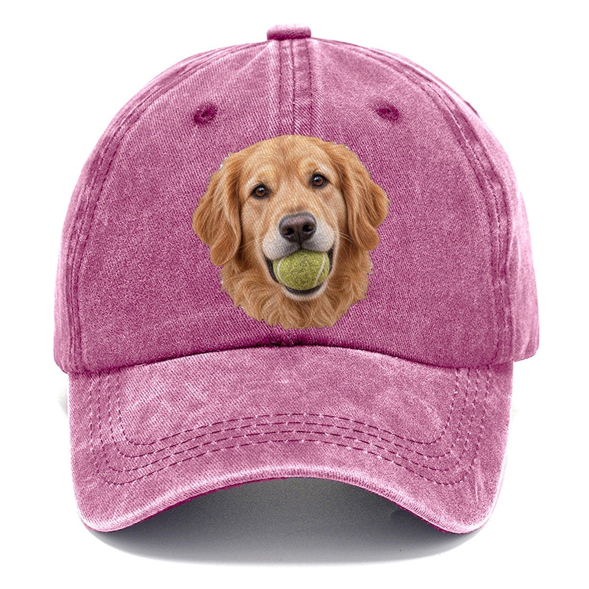 Golden Retriever Tennis Treasure Character Club Classic Cap – Dusty Rose
