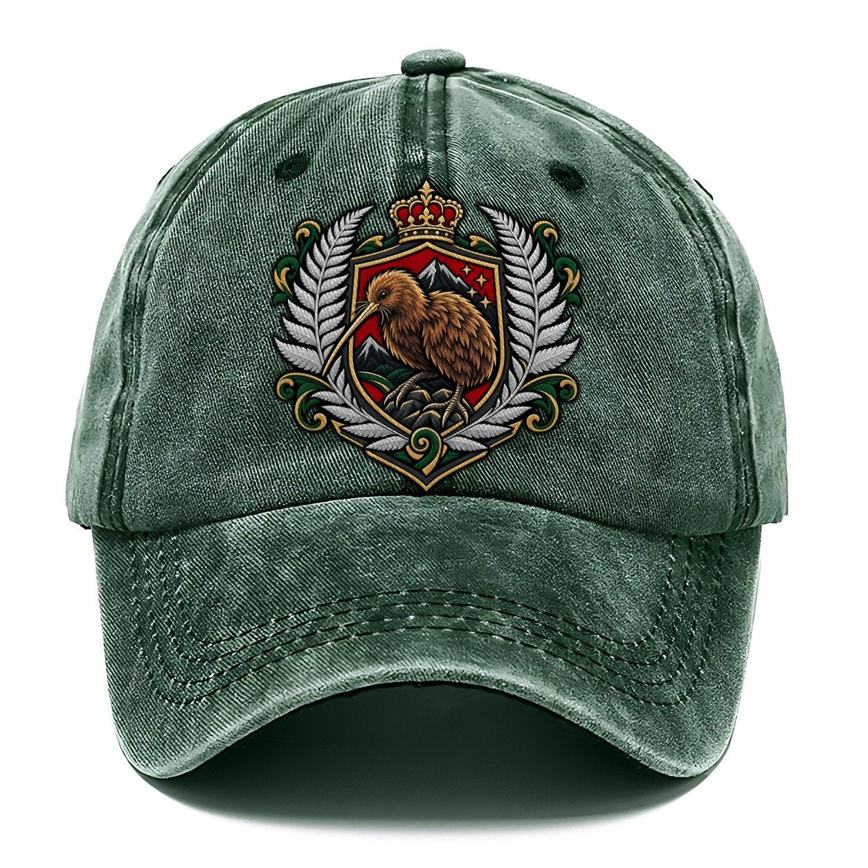 New Zealand Heraldic Crest Country Logos Classic Cap – Forest Mist