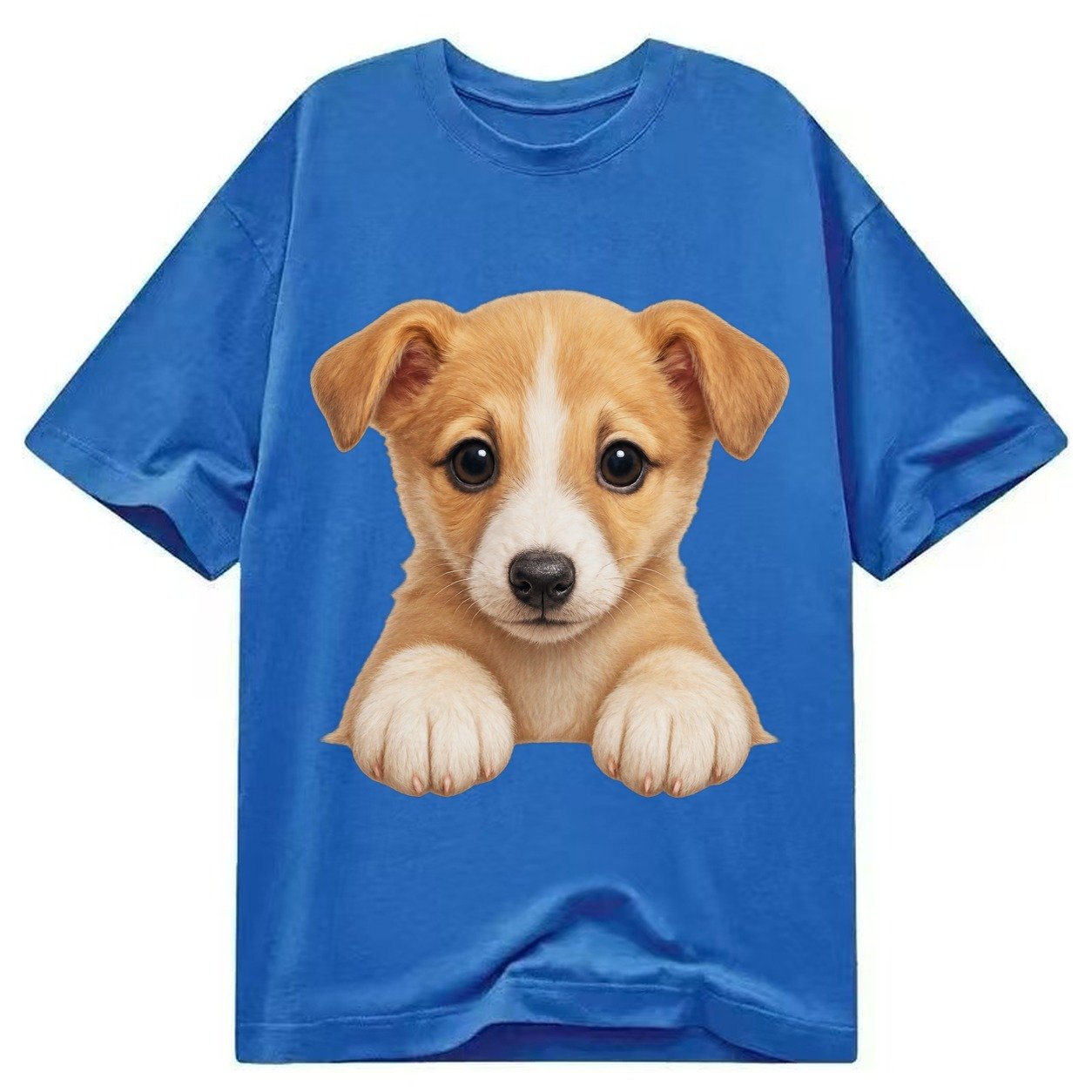 Whippet Fawn Colored Design Classic T-shirt – Blue