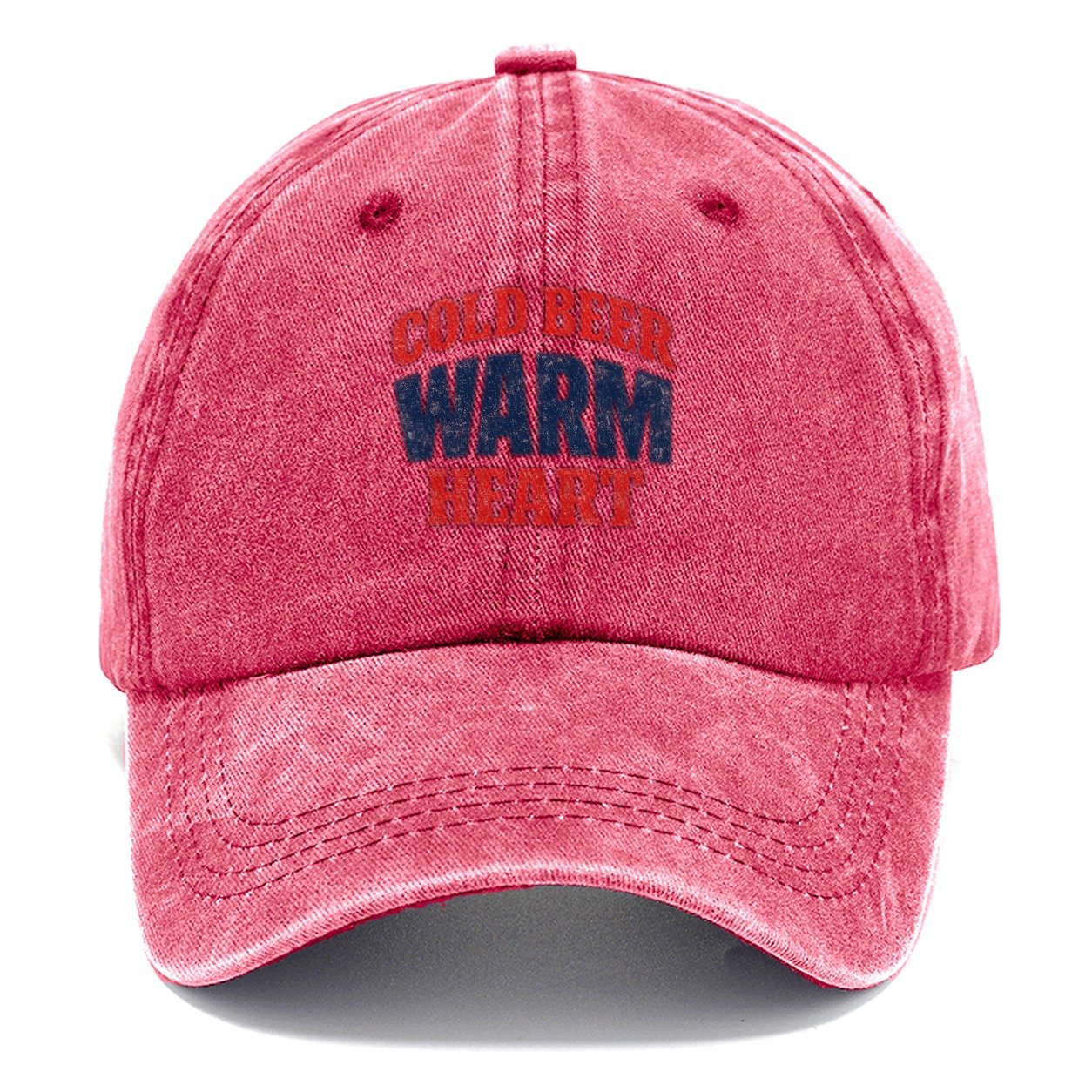 Cold Beer Heart Classic Cap – Pomegranate Blush