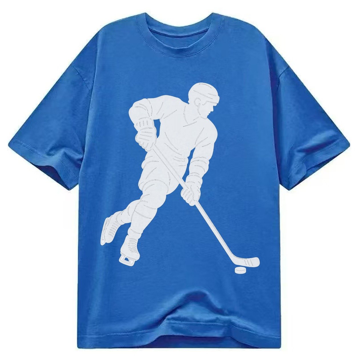Ice Hockey Player Classic T-shirt – Blue