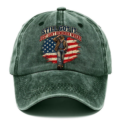 Still Got It Just Can T Remember Where Old Man Strong Classic Cap – Forest Mist