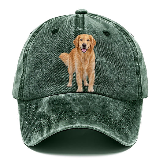 Golden Retriever Standing Top Breeds Classic Cap – Forest Mist