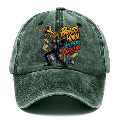 Brass Horn Player Problems Music Instruments Classic Cap – Forest Mist
