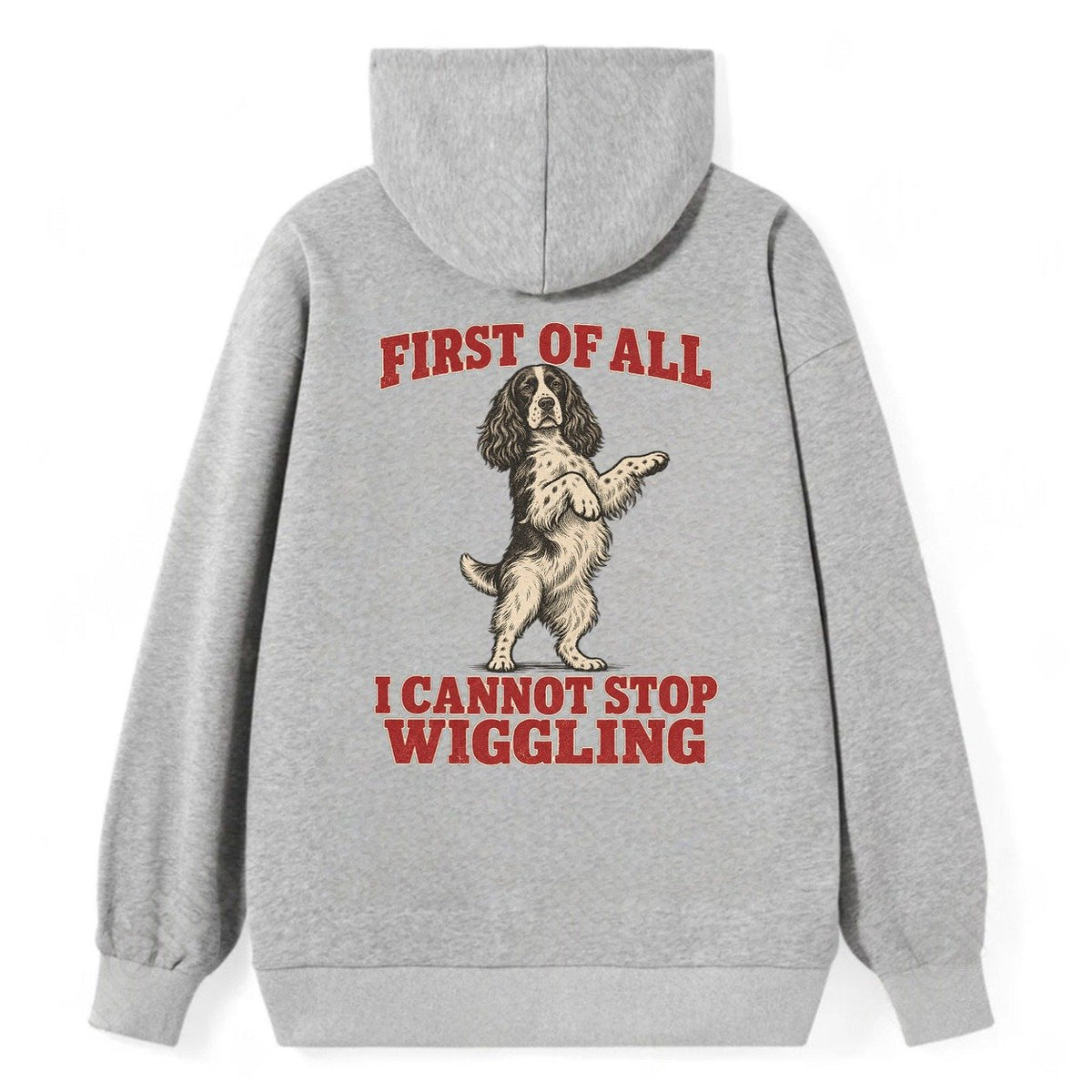 English Springer Spaniel Dog Declarations Classic Pullover Hoodie – Grey
