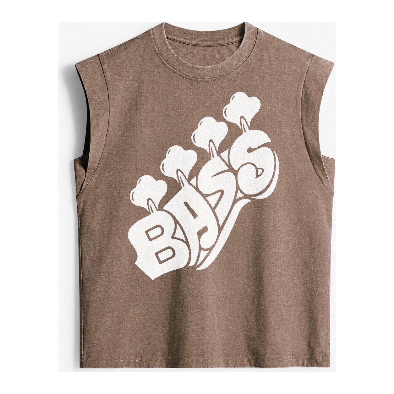 Bass Vintage Washed Tank – Brown