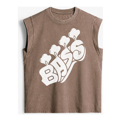 Bass Vintage Washed Tank – Brown