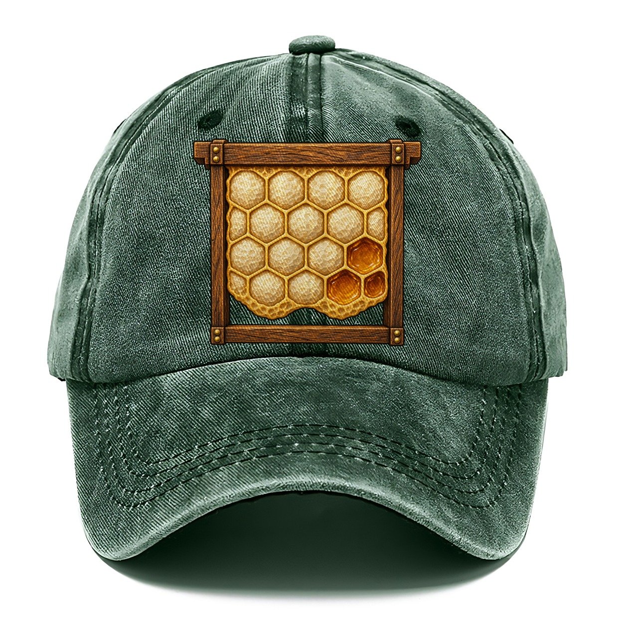 Capped Honey Frame Beekeeping Classic Cap – Forest Mist