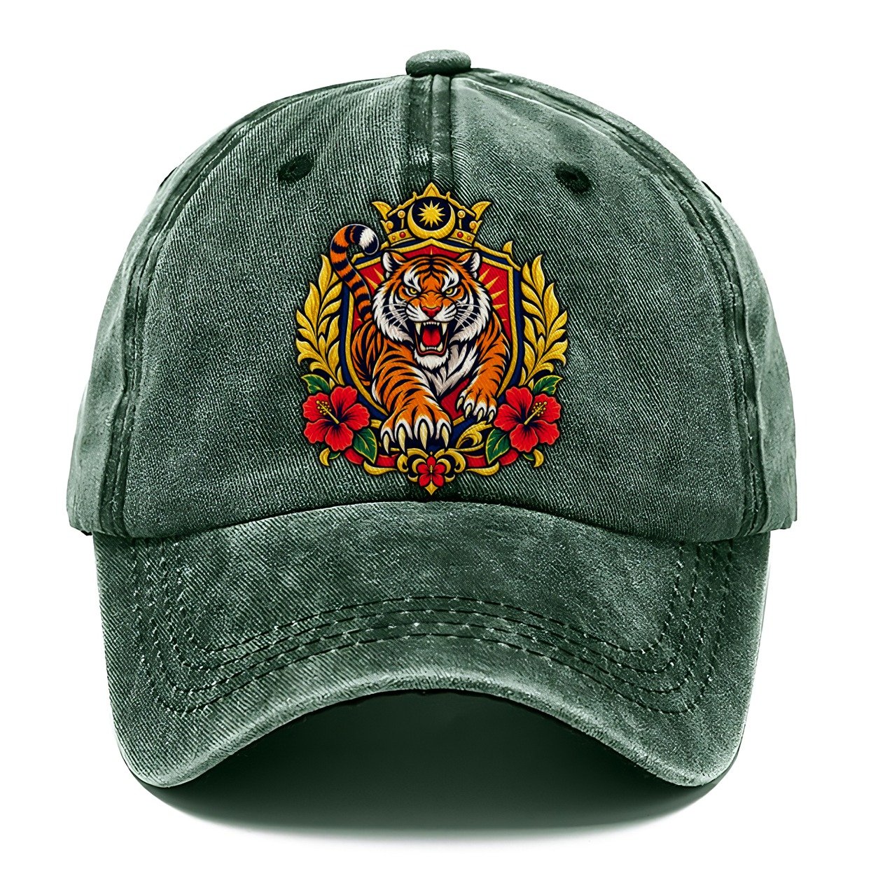 Malaysia Heraldic Crest Country Logos Classic Cap – Forest Mist