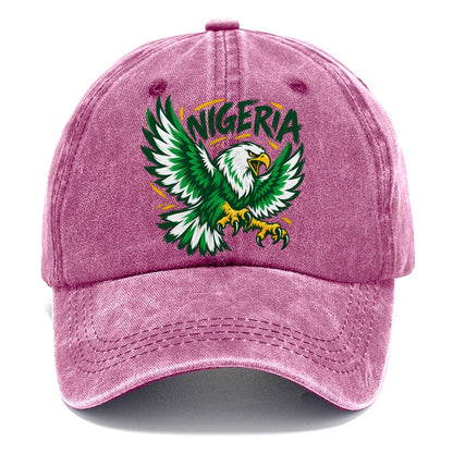 Nigeria Retro Badge Classic Cap – Dusty Rose