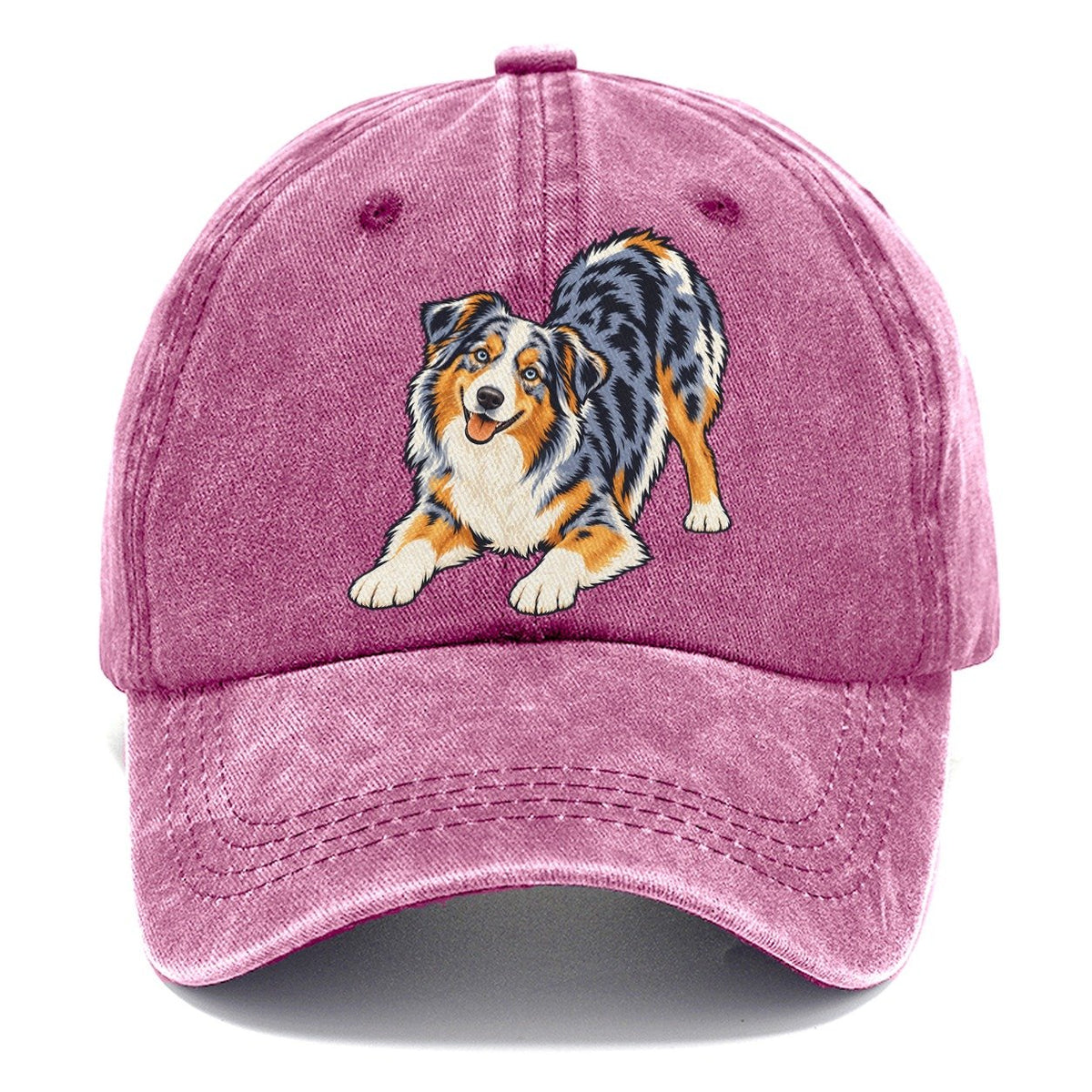 Blue Merle Australian Shepherd Classic Cap – Dusty Rose